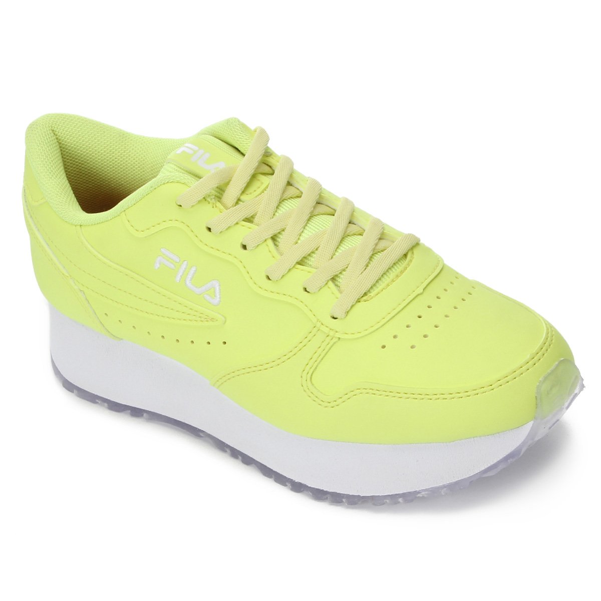 Tenis Fila Euro Jogger Wedge Sl Feminino - Verde Limão Menor preço em Tenis Fila Euro Jogger Wedge Sl Feminino - Verde Limão