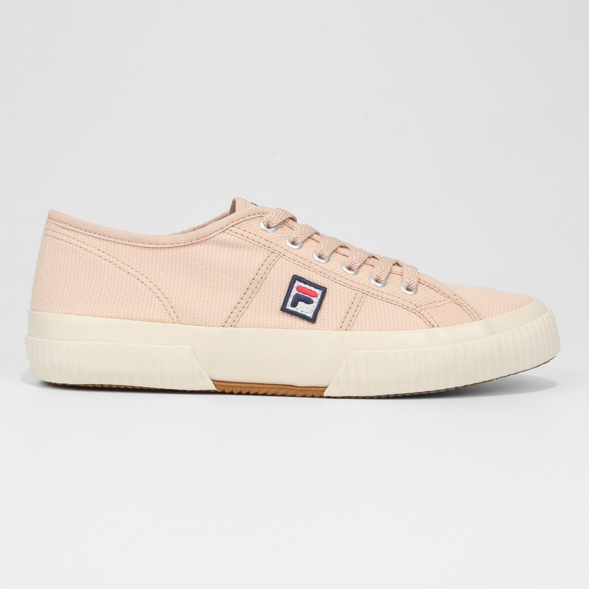 Tênis Fila F-town Masculino - Bege+Vermelho Menor preço em Tênis Fila F-town Masculino - Bege+Vermelho