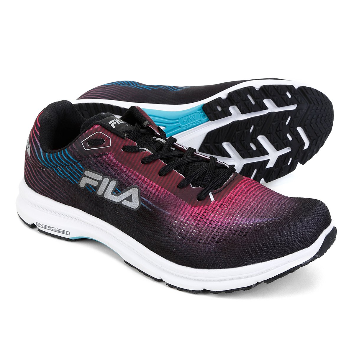 Tênis Fila Kr4 Feminino - Preto+Roxo Menor preço em Tênis Fila Kr4 Feminino - Preto+Roxo