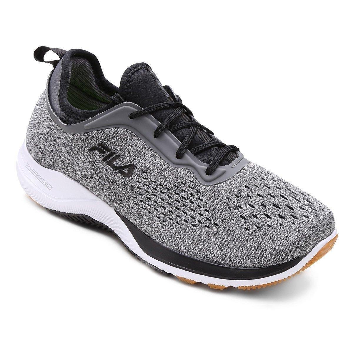 Tênis Fila Lite Scale Masculino - Grafite+Preto Menor preço em Tênis Fila Lite Scale Masculino - Grafite+Preto