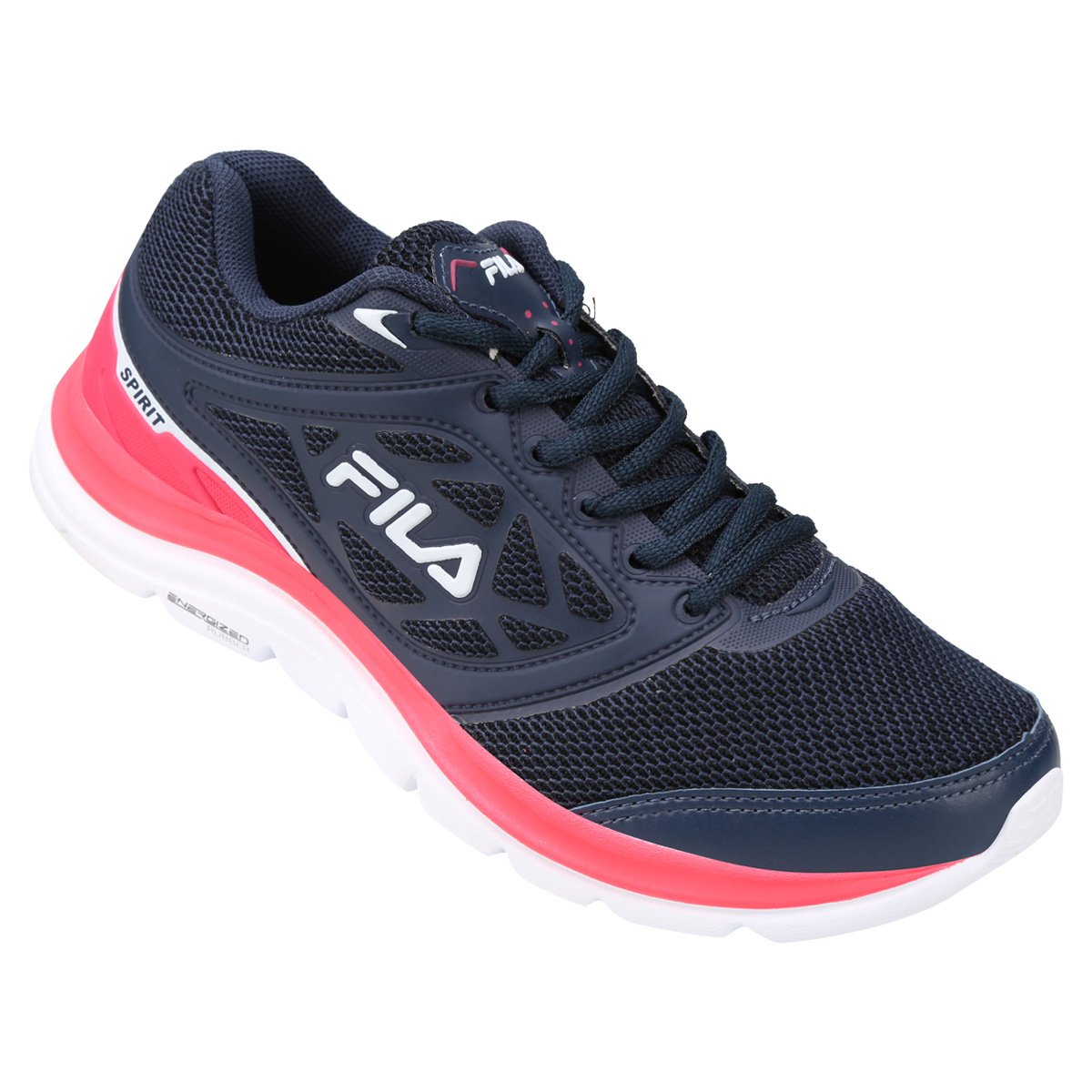 Tênis Fila Spirit Feminino - Marinho+Rosa Claro Menor preço em Tênis Fila Spirit Feminino - Marinho+Rosa Claro