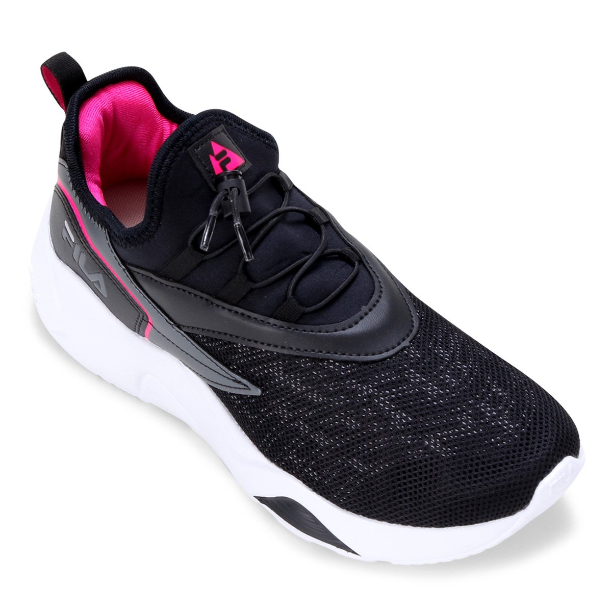 Tênis Fila V.Track 2.0 Feminino - Preto+Rosa Menor preço em Tênis Fila V.Track 2.0 Feminino - Preto+Rosa