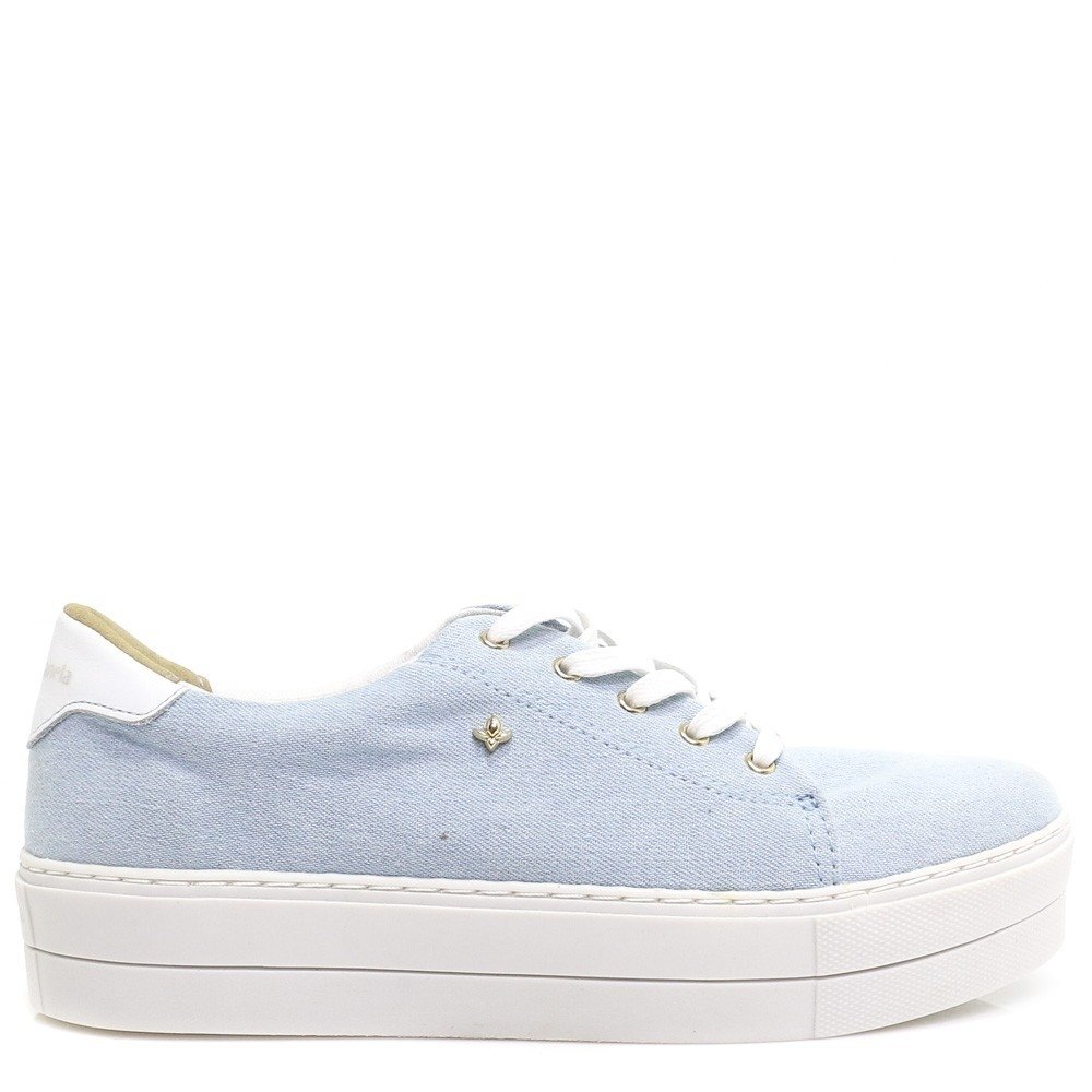 tenis flatform cravo e canela