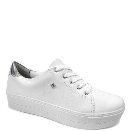 tenis flatform cravo e canela