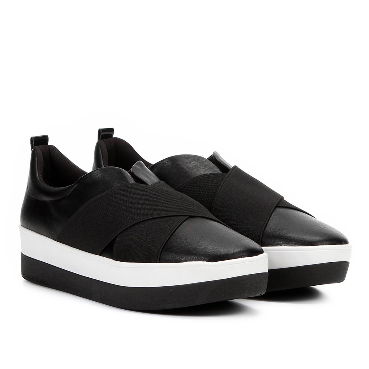 tenis com elastico cruzado