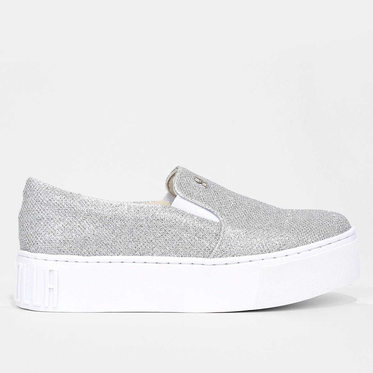 Tênis Flatform Santa Lolla Galaxxy Feminino - Prata Menor preço em Tênis Flatform Santa Lolla Galaxxy Feminino - Prata