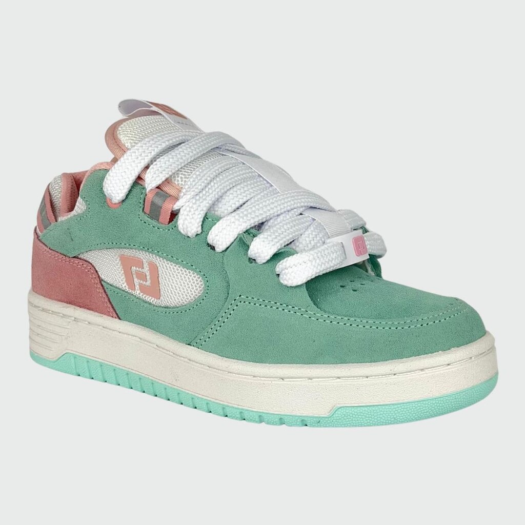 Tênis Freeday Switch Verde Claro Rosa Branco