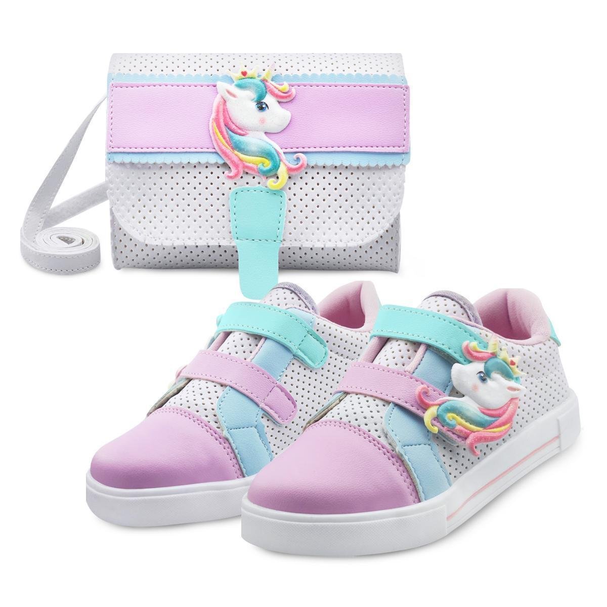 Tênis Gatatuya Infantil Menina Magic Unicórnio com Bolsinha de Ombro Escolar Leve Menor preço em Tênis Gatatuya Infantil Menina Magic Unicórnio com Bolsinha de Ombro Escolar Leve