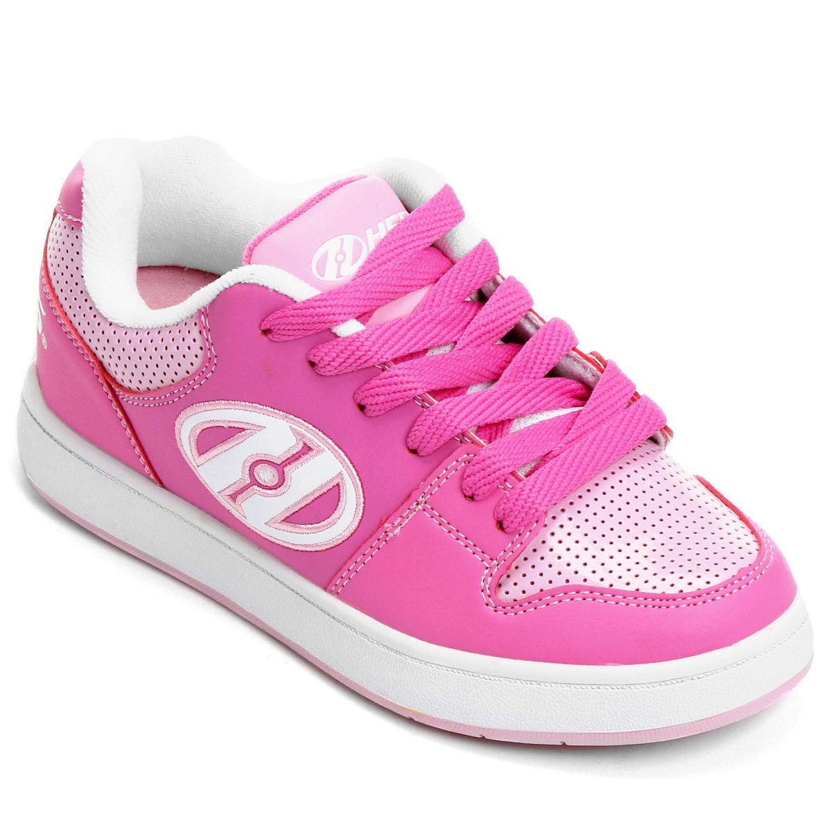 Tênis Heelys Cement Infantil Com Rodas Removíveis - Rosa+Branco Menor preço em Tênis Heelys Cement Infantil Com Rodas Removíveis - Rosa+Branco