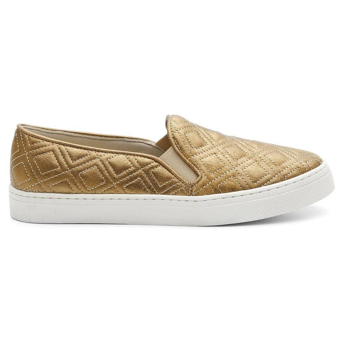 Tênis Hiate Slip On Feminino Texturizado com Elastico e Sola Leve Menor preço em Tênis Hiate Slip On Feminino Texturizado com Elastico e Sola Leve