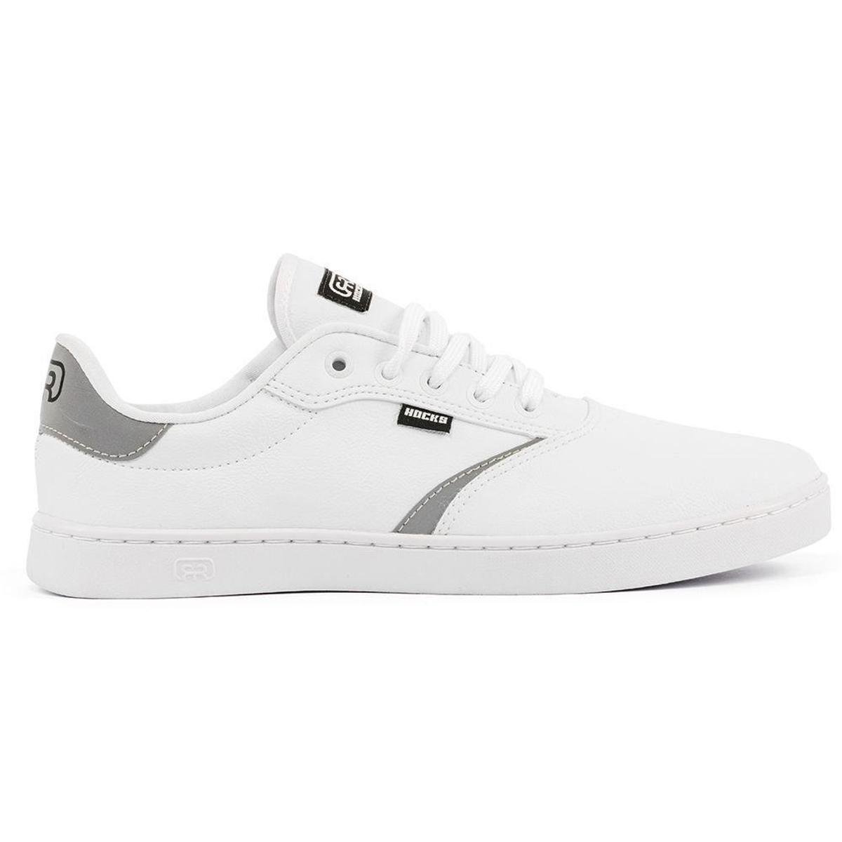 Tênis Hocks Trip Masculino - Branco+Cinza Menor preço em Tênis Hocks Trip Masculino - Branco+Cinza