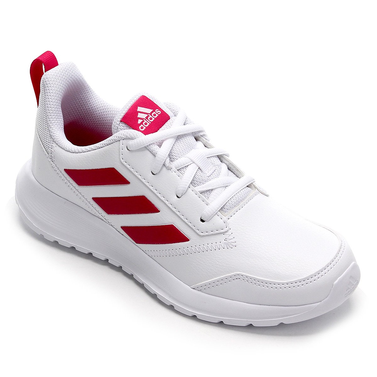 Tênis Infantil Adidas AltaRun - Branco+Rosa Menor preço em Tênis Infantil Adidas AltaRun - Branco+Rosa