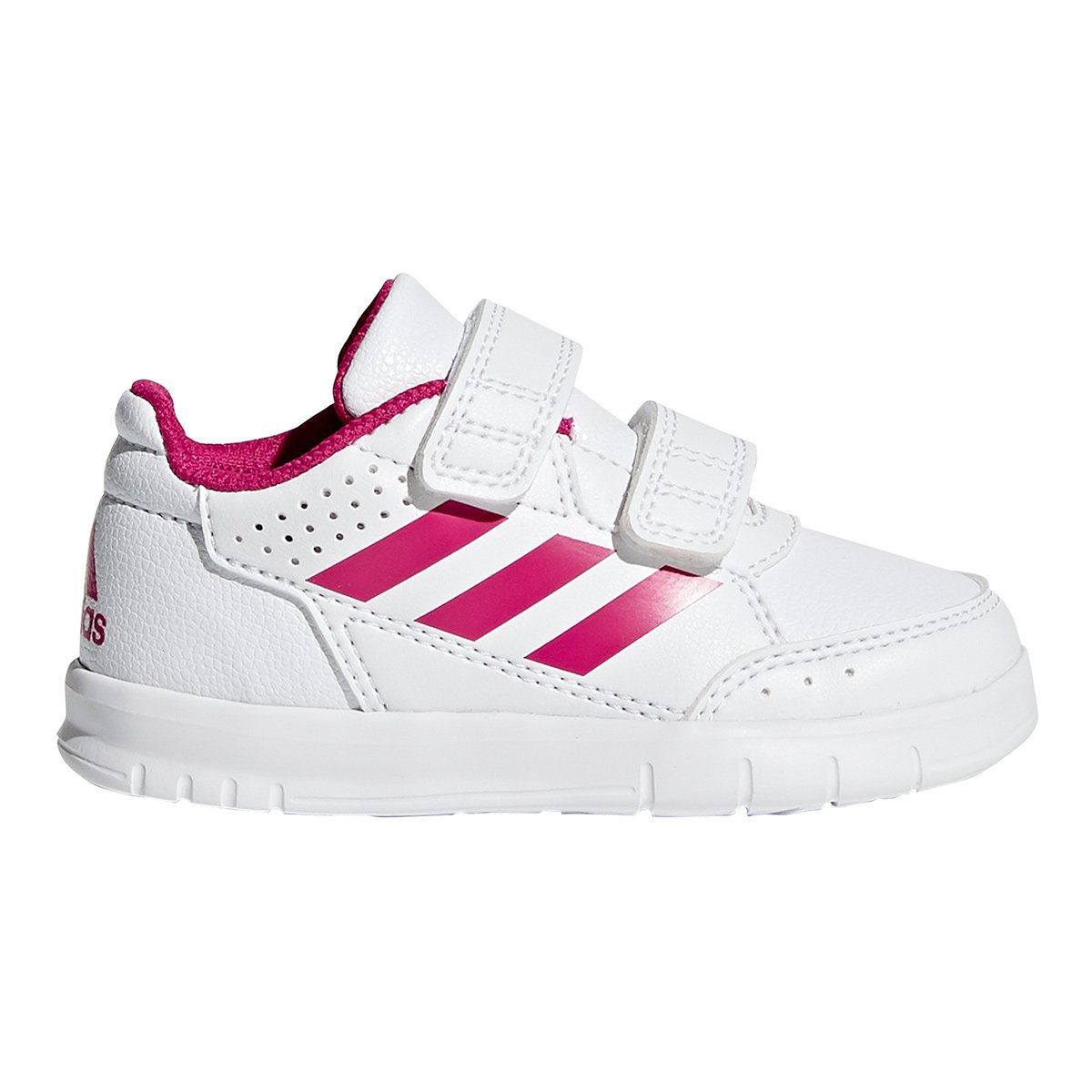 Tênis Infantil Adidas Altasport Cf - Branco e Rosa Menor preço em Tênis Infantil Adidas Altasport Cf - Branco e Rosa