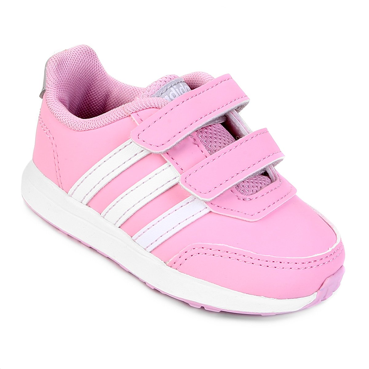 Tênis Infantil Adidas VS Switch 2 Feminino - Rosa Claro Menor preço em Tênis Infantil Adidas VS Switch 2 Feminino - Rosa Claro