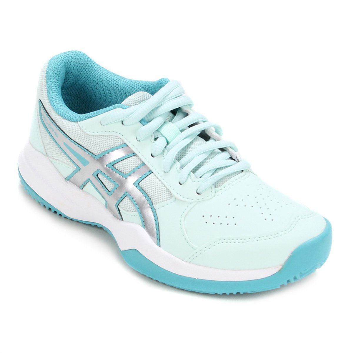 Tênis Infantil Asics Gel-Game 7 Clay OC GS - Verde Claro+Prata Menor preço em Tênis Infantil Asics Gel-Game 7 Clay OC GS - Verde Claro+Prata