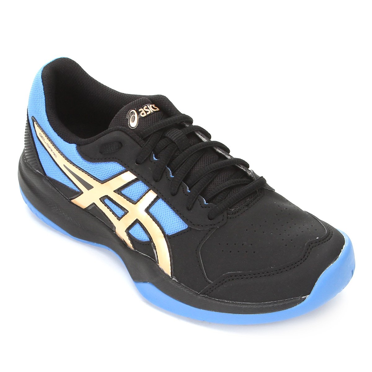 Tênis Infantil Asics Gel-Game 7 GS - Azul+Preto Menor preço em Tênis Infantil Asics Gel-Game 7 GS - Azul+Preto