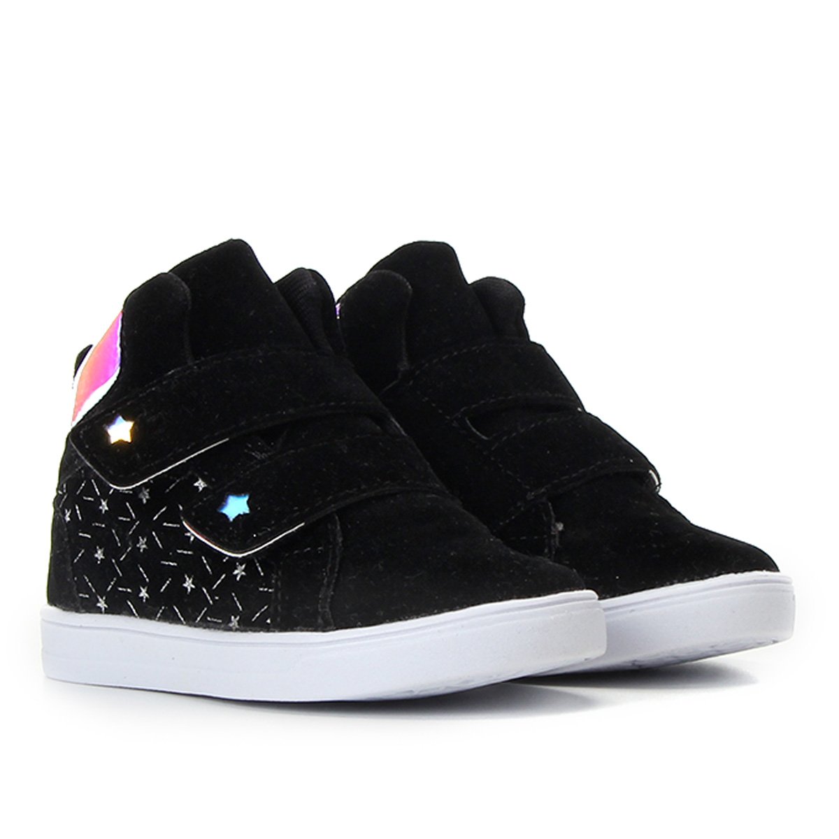 Tênis Infantil Batatinha Street Baby Cano Alto Feminino - Preto Menor preço em Tênis Infantil Batatinha Street Baby Cano Alto Feminino - Preto