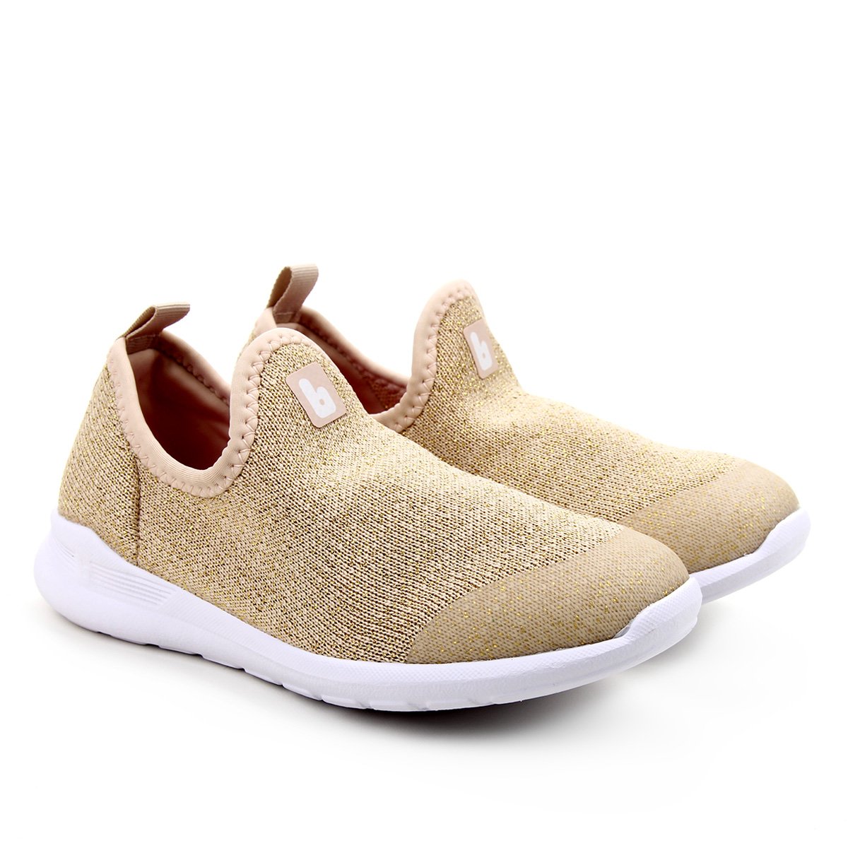 Tênis Infantil Bibi Easy Sem Cadarço - Dourado Menor preço em Tênis Infantil Bibi Easy Sem Cadarço - Dourado