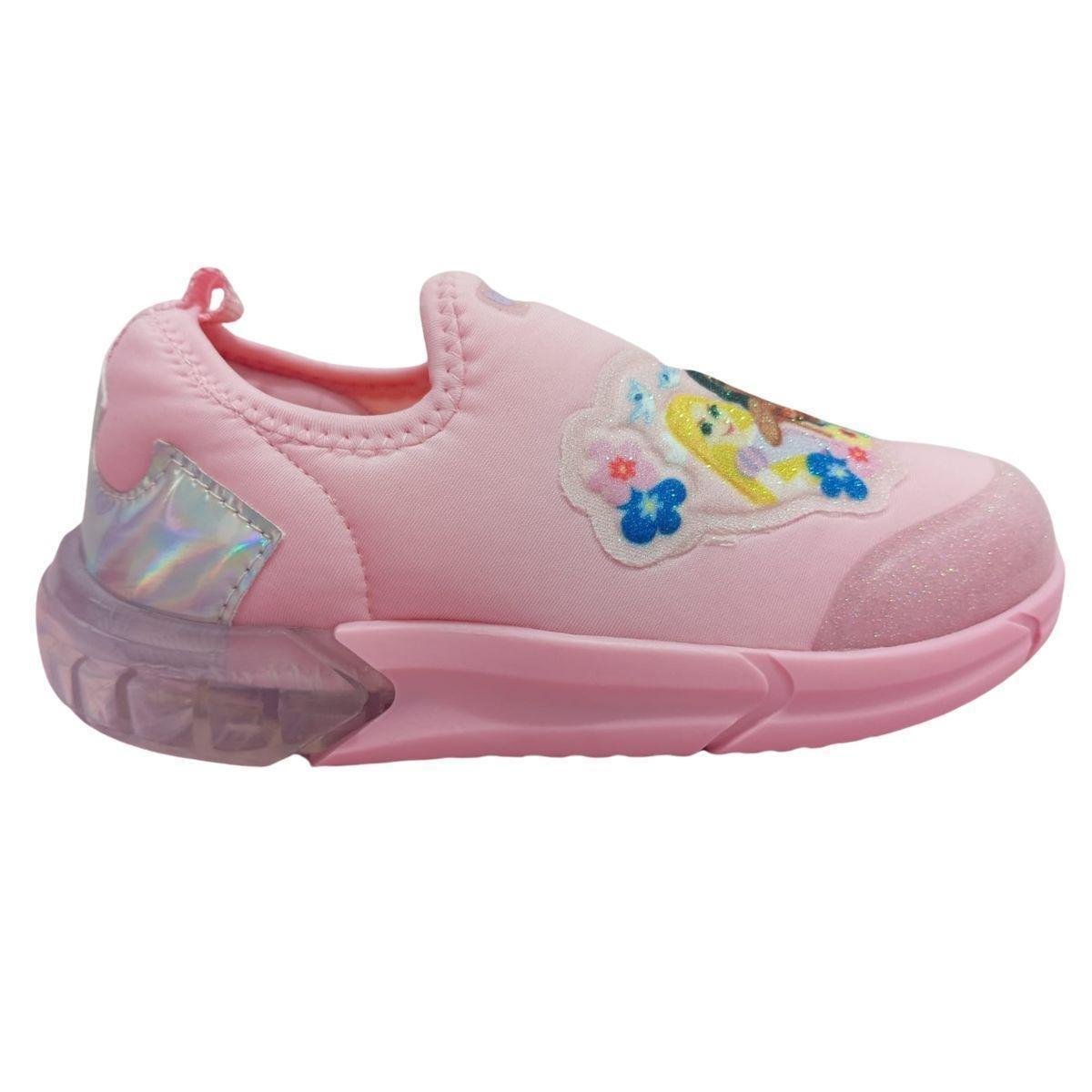 Princesas Disney Tenis Botinha Bibi Tênis Infantil Bibi Space Luz
