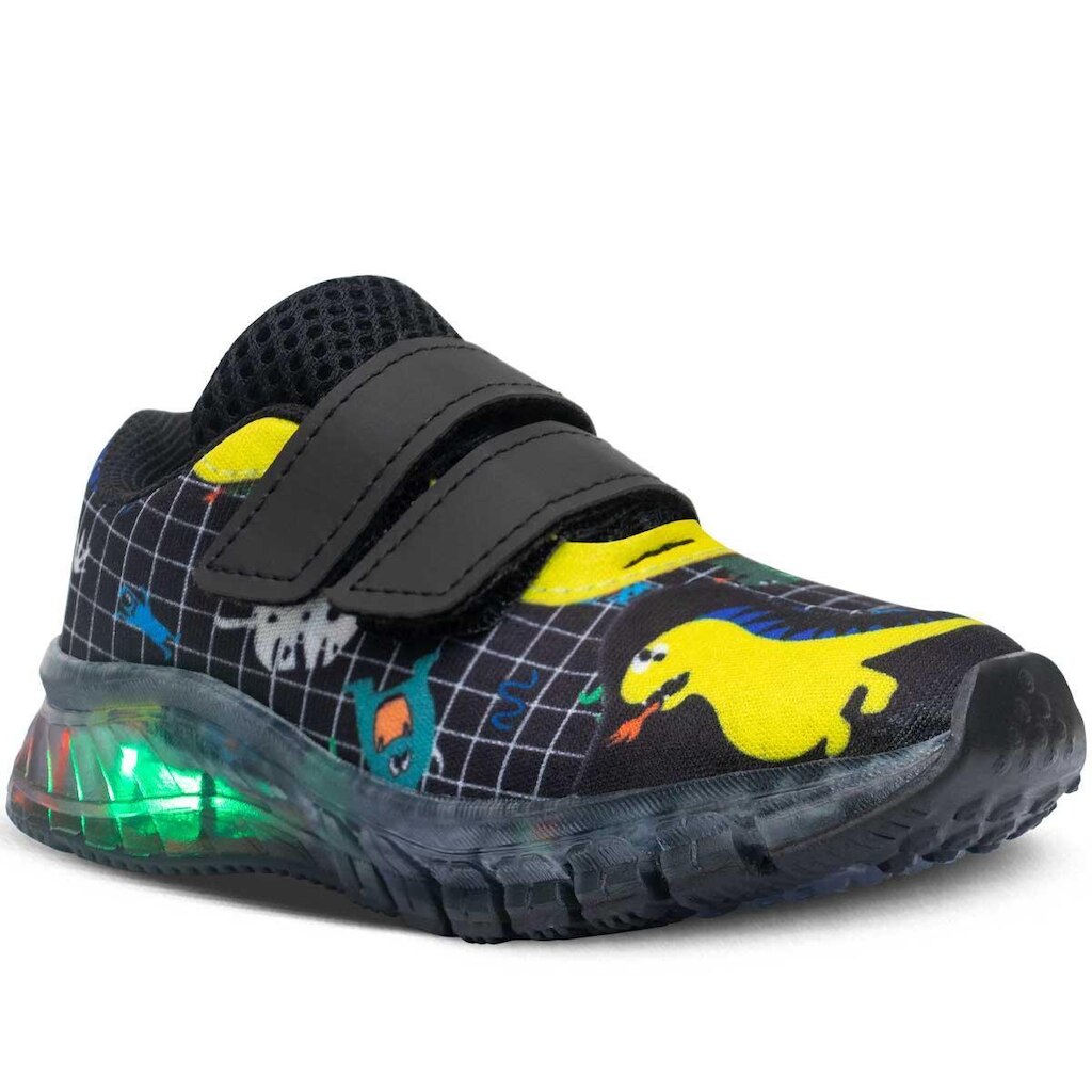 Tênis Infantil Calce Fácil Nº20ao27 Estampado Luz Led 11.94i