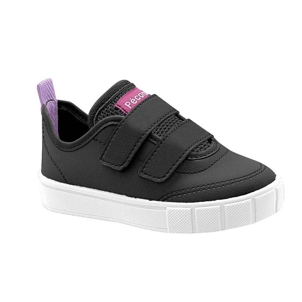 Tênis Infantil Calce Fácil Urban Preto Pink Pé com Pé 28234-480