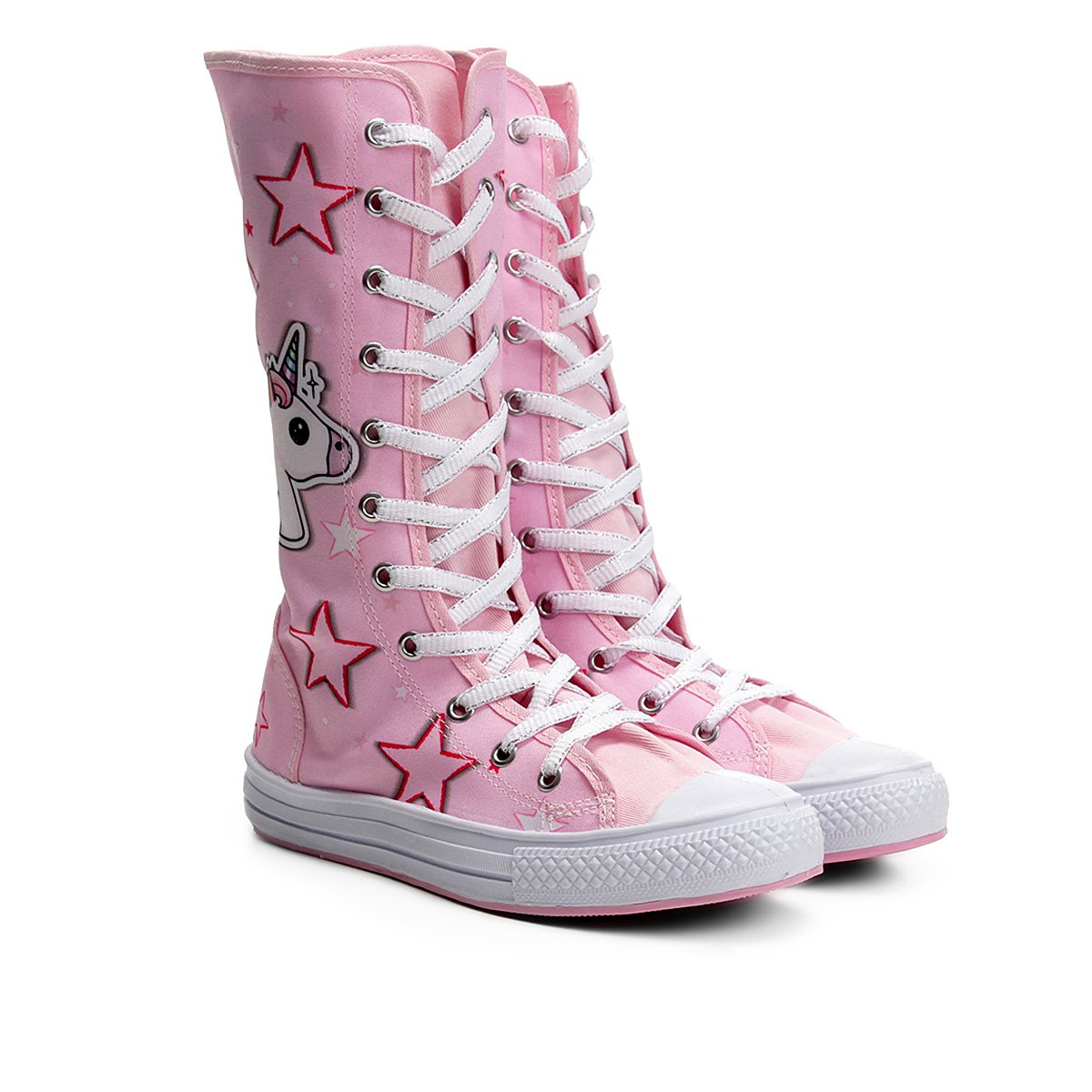 Star Cano Tenis Unicornio Cano Alto Tenis Botinha Tenis Unicornio