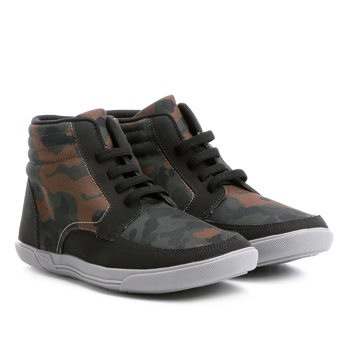 Tênis Cano Alto Masculino Rock Fit Hendrix Verde Camuflado | ROCK FIT