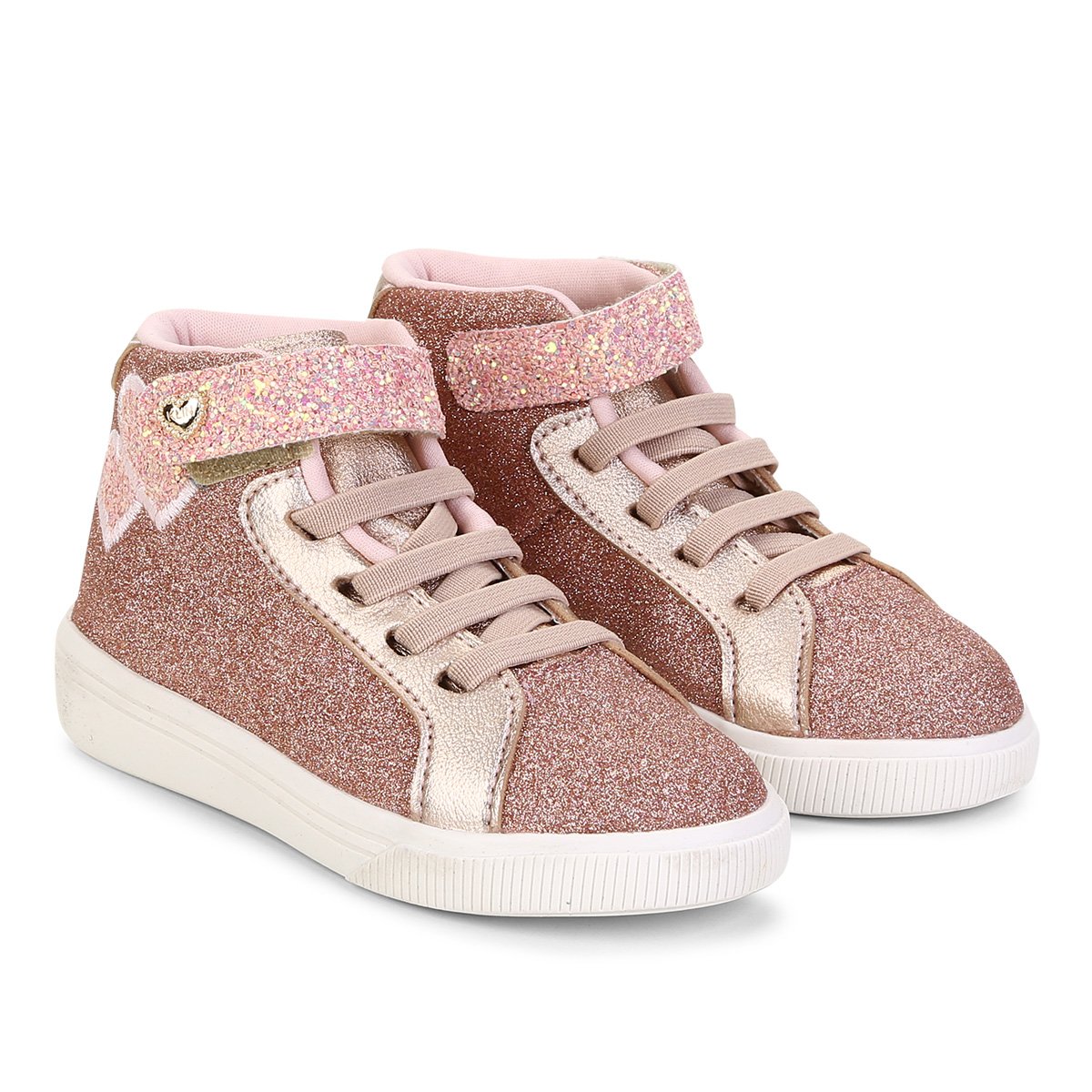 Tênis Infantil Cano Curto Klin Baby Moon Feminino - Ouro Rosa | Zattini