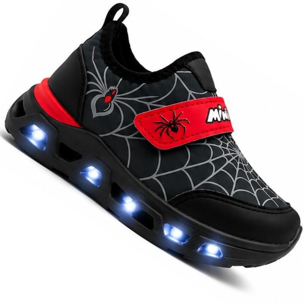 Tenis Infantil Com Led Mini-pe Mp2629 Meninos