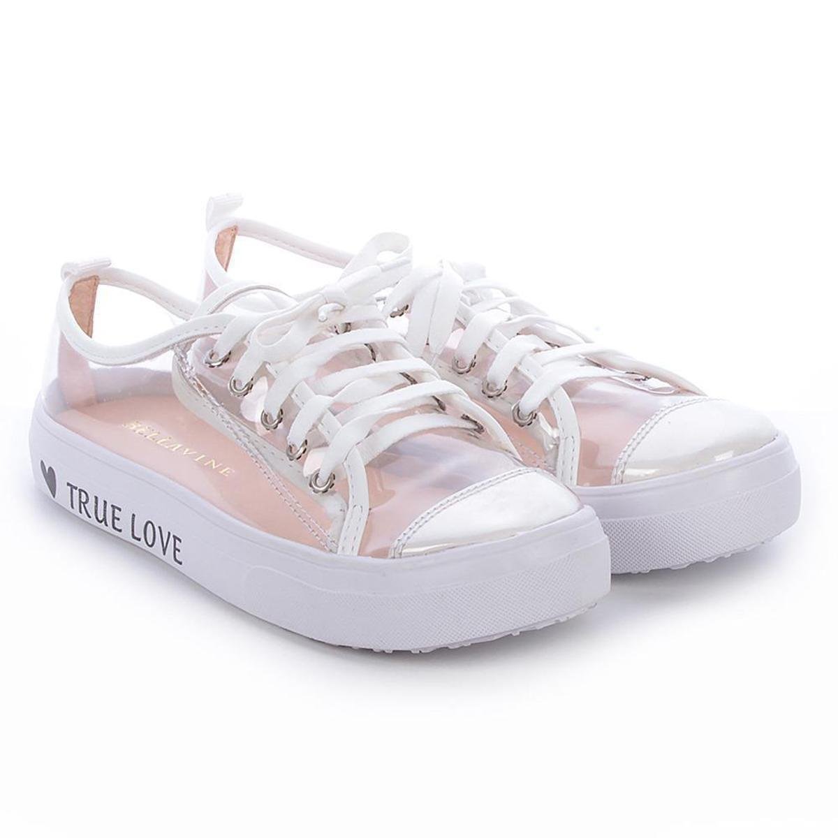 Sapato Feminino Sapatilha Transparente Bico Fino Sapato Infantil