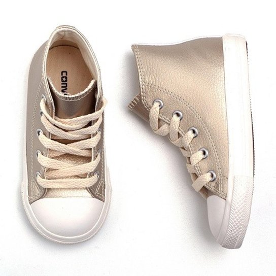 Tênis Infantil Tenis Cano Alto Dourado Masculino Tênis All All