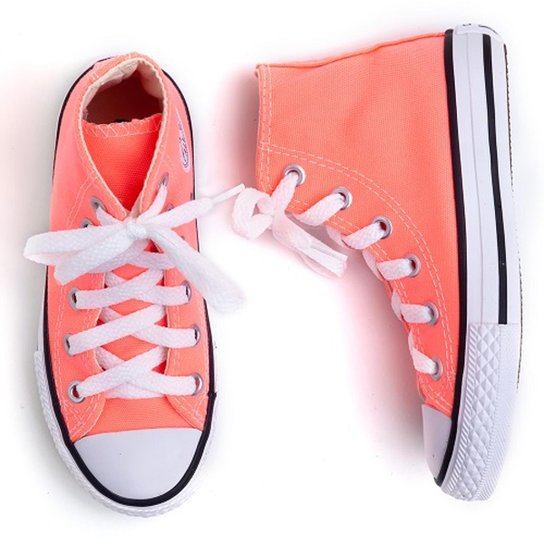 Star Infantil Tenis All Star Zattini All Star Laranja Fluor Tênis