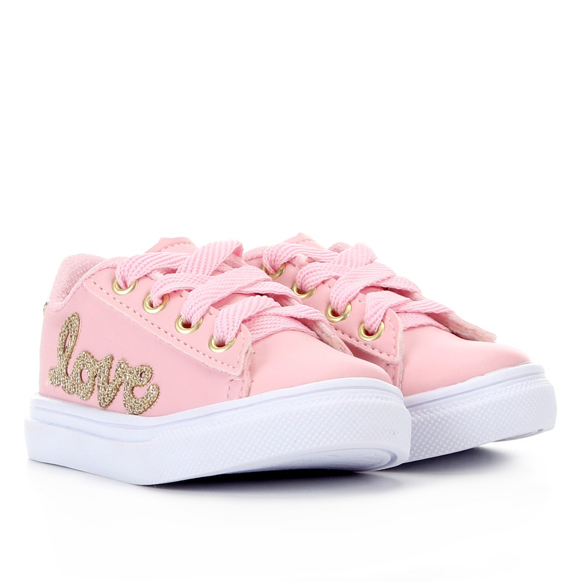 Tênis Infantil Danguinho My Star Love Feminino - Rosa | Zattini