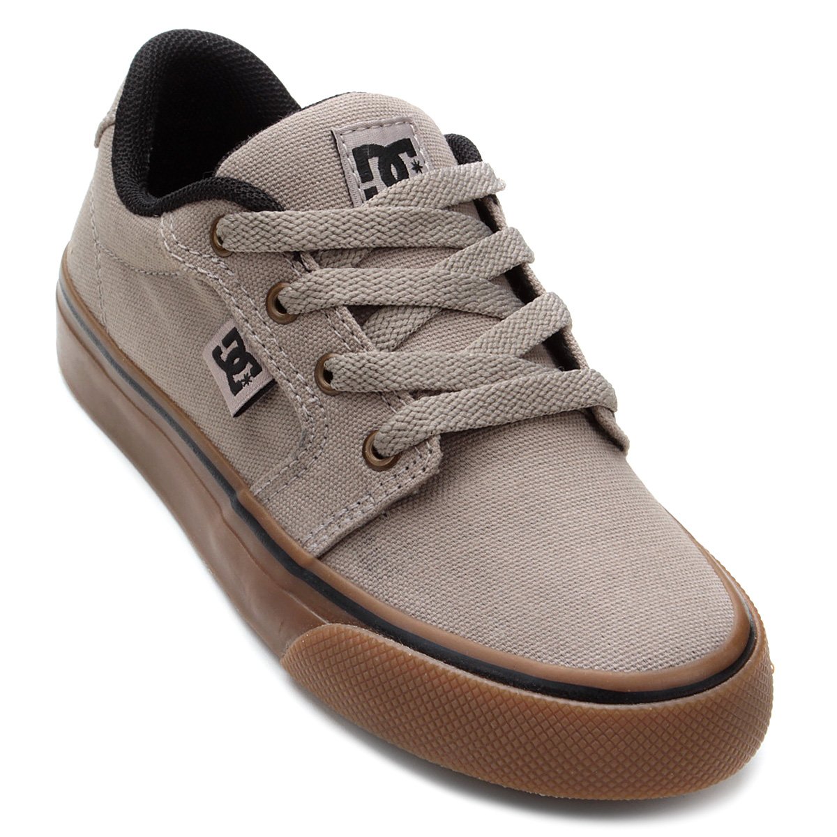 Tênis Infantil DC Shoes Anvil Tx La Masculino - Cinza Claro Menor preço em Tênis Infantil DC Shoes Anvil Tx La Masculino - Cinza Claro