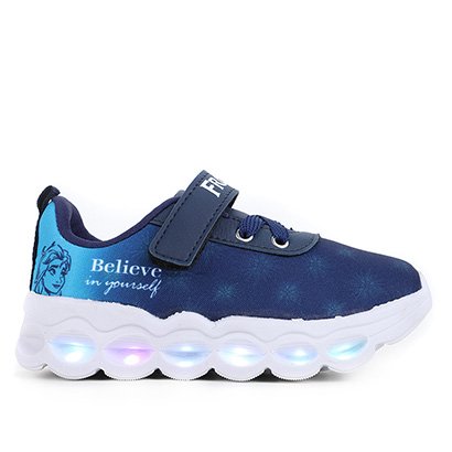Tênis Infantil Disney Frozen Led Feminino - Feminino