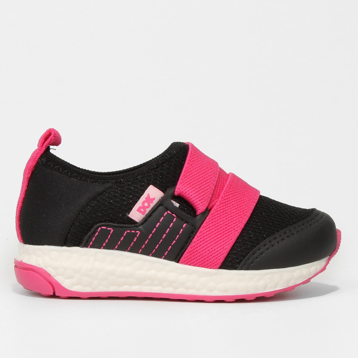 Tênis Infantil Dok Soft Feminino - Preto+Pink Menor preço em Tênis Infantil Dok Soft Feminino - Preto+Pink