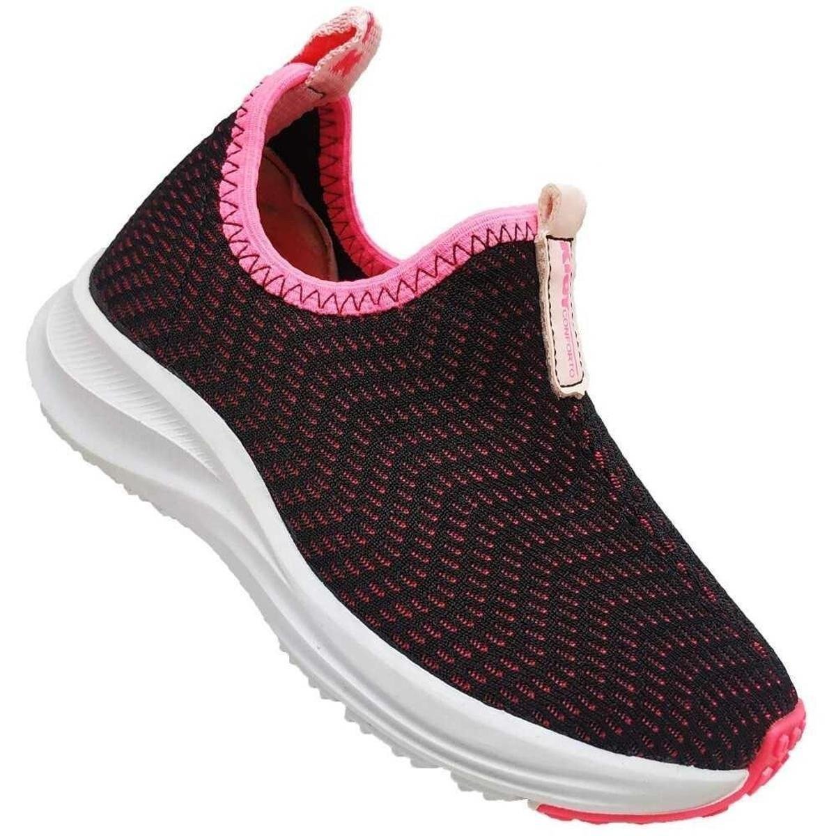 Tênis Infantil Feminino Sem Cadarços Kidy 041-1011-7752 - Preto Menor preço em Tênis Infantil Feminino Sem Cadarços Kidy 041-1011-7752 - Preto