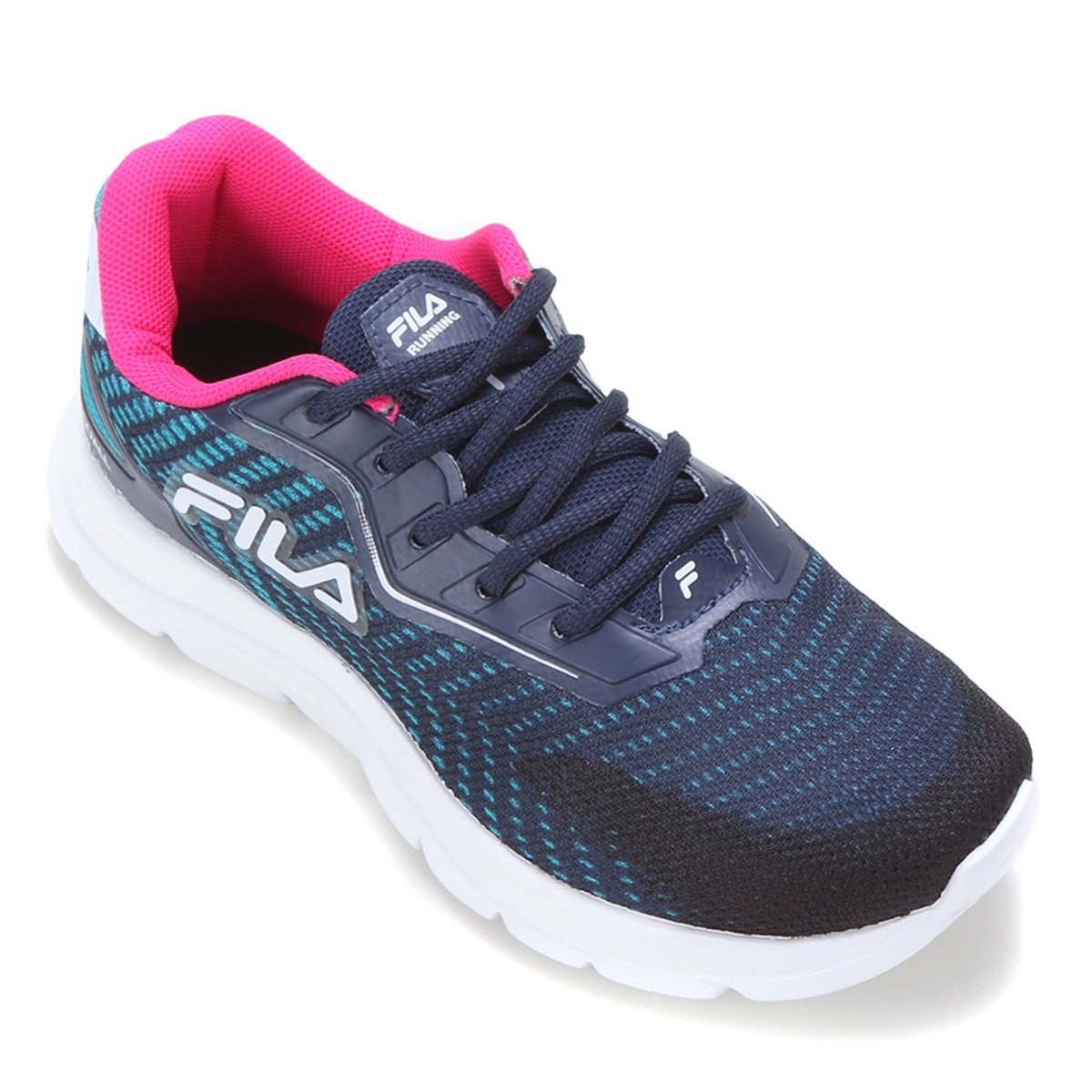 Tênis Infantil Fila Squall - Azul+Rosa Menor preço em Tênis Infantil Fila Squall - Azul+Rosa