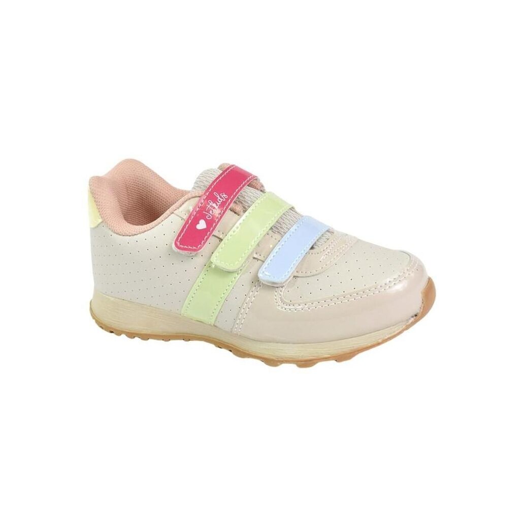 Tênis Infantil Jet Kids Menina Street Bege Verde Casual