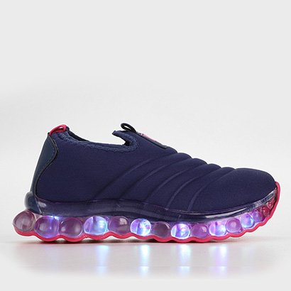 Tênis Infantil Jogger No Stress com Led Menina - Feminino