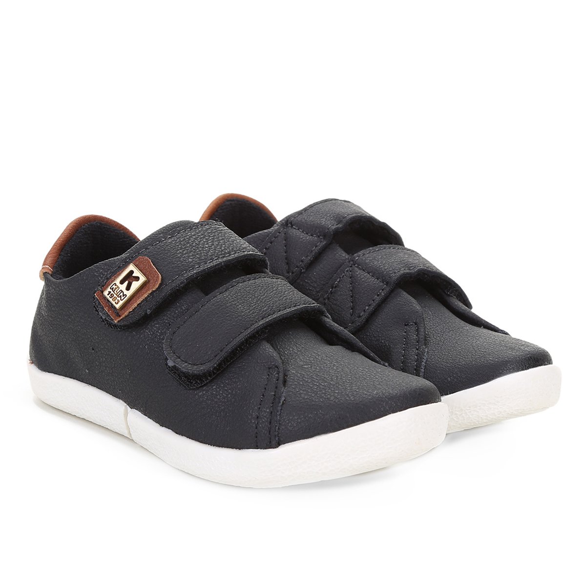 Tênis Infantil Klin Baby Menino - Preto+Marrom | Zattini