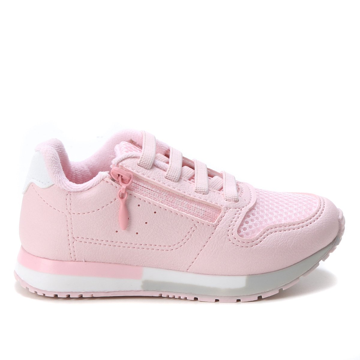 Tênis Infantil Klin Walk Zíper Lateral Feminino - Rosa Bebê é ruim? Tênis Infantil Klin Walk Zíper Lateral Feminino - Rosa Bebê é boa?