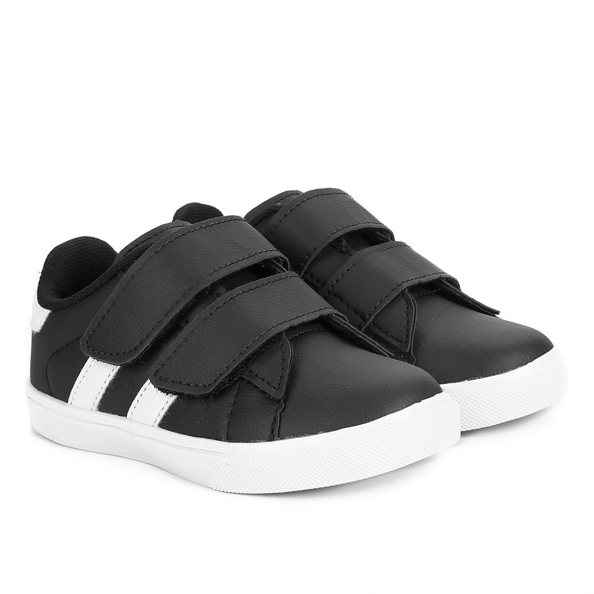Tênis Infantil Kurz Feminino - Preto+Branco Menor preço em Tênis Infantil Kurz Feminino - Preto+Branco