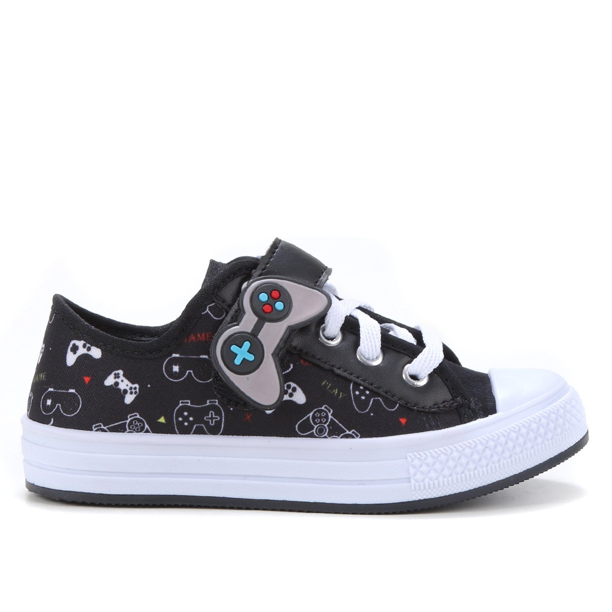 Tênis Infantil Kurz Game Masculino - Preto Menor preço em Tênis Infantil Kurz Game Masculino - Preto