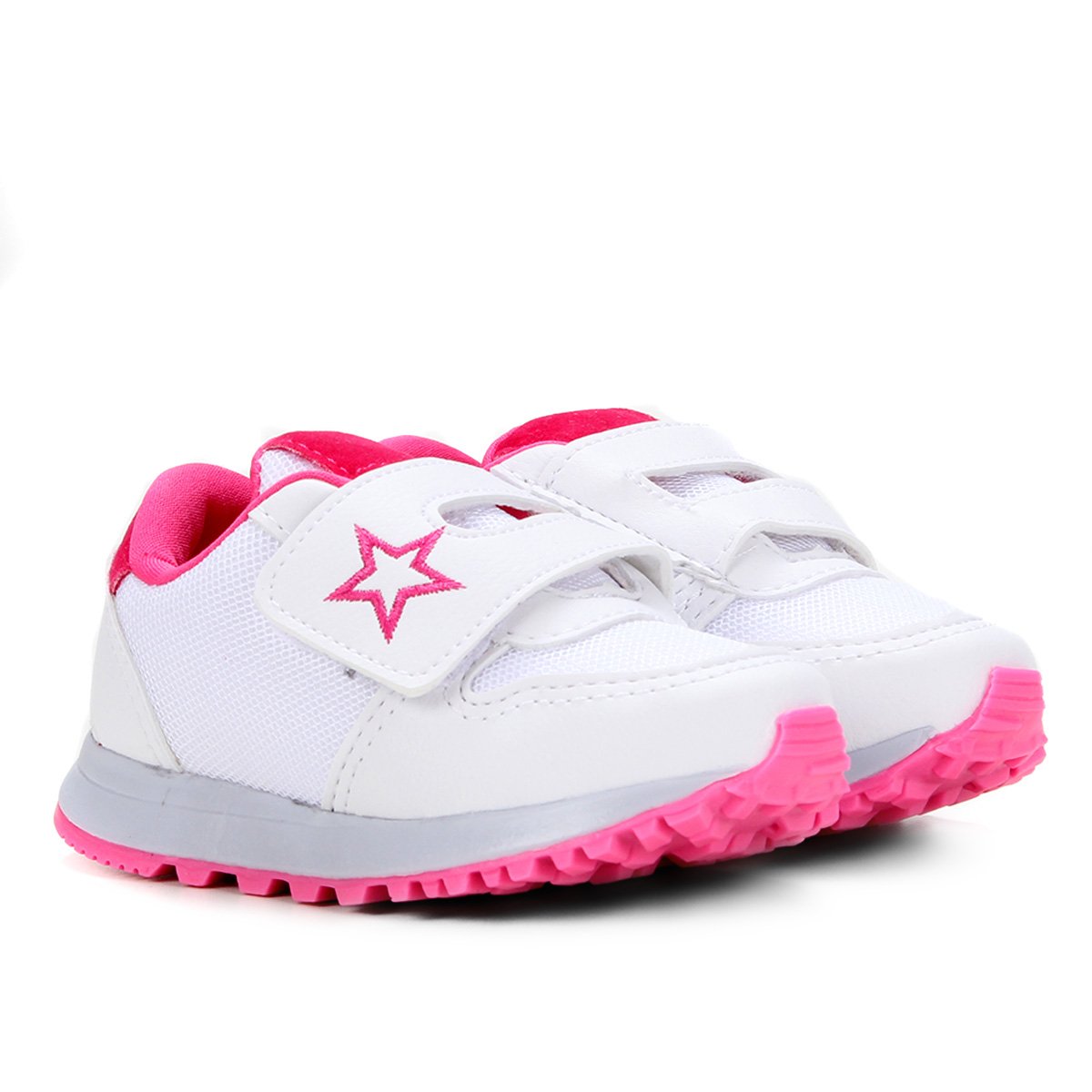 Tênis Infantil Kurz Jogger Casual Masculino - Branco+Pink é boa?