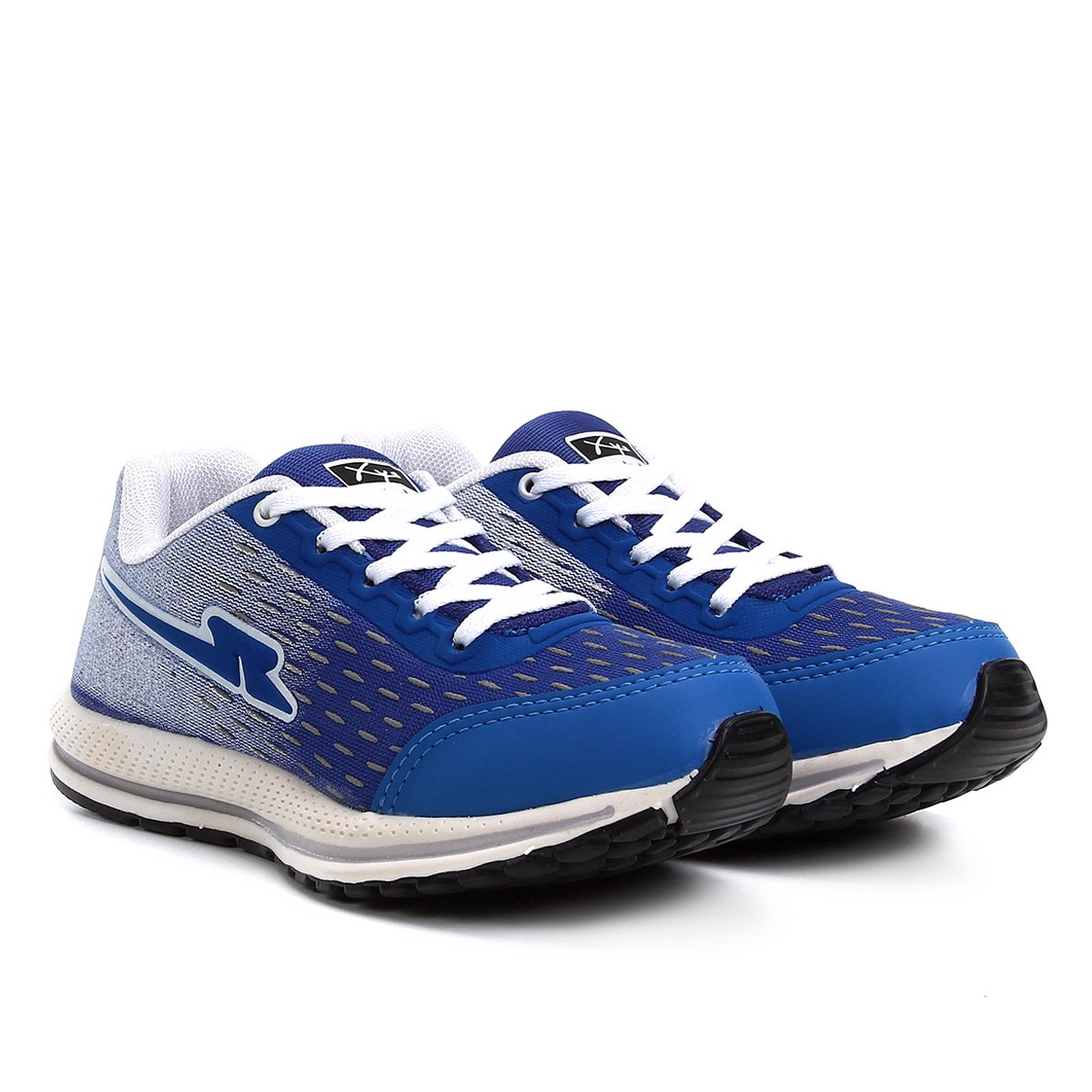 Tênis Infantil Kurz Jogging Comfort - Azul Royal e Branco Menor preço em Tênis Infantil Kurz Jogging Comfort - Azul Royal e Branco