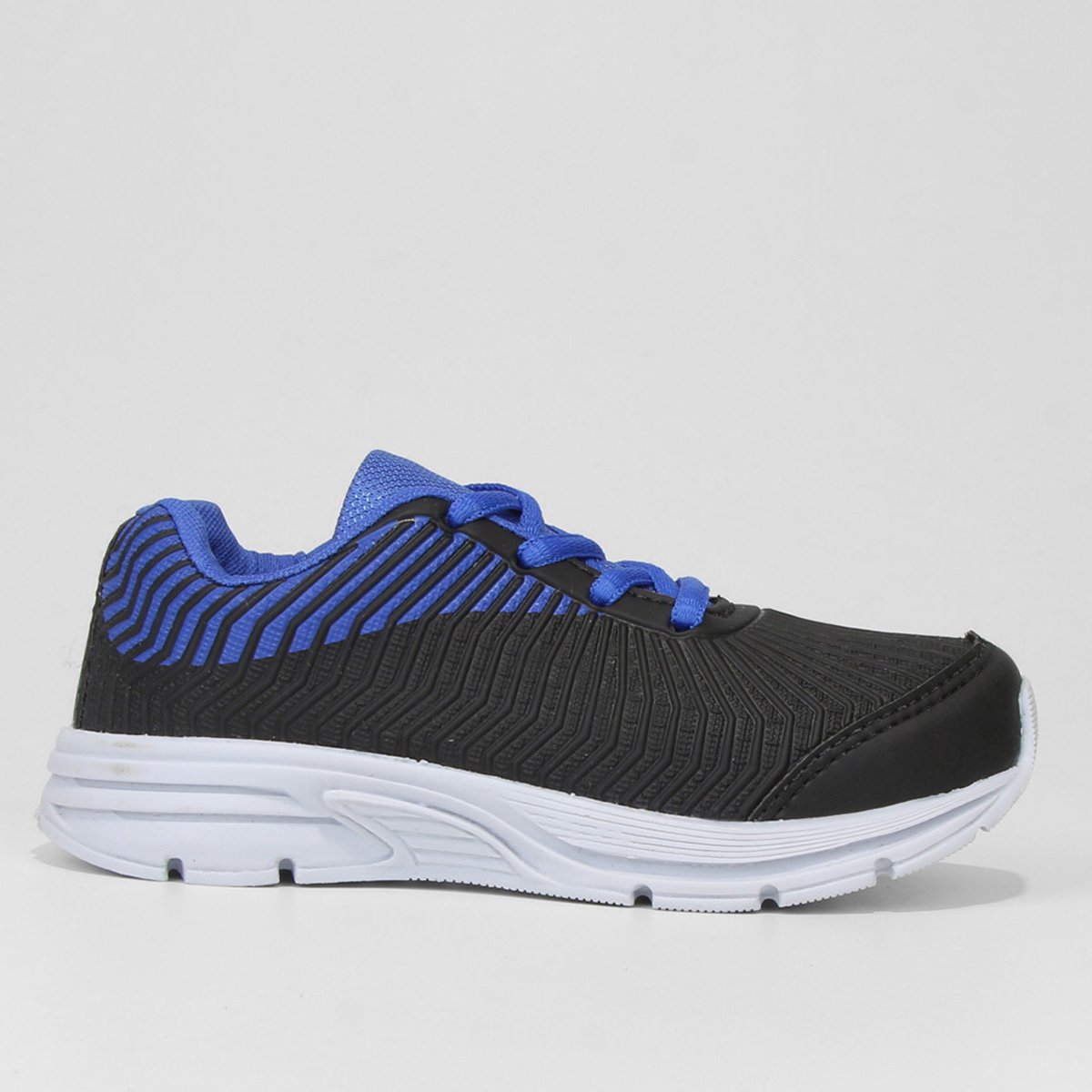 Tênis Infantil Kurz Masculino - Azul Royal+Preto Menor preço em Tênis Infantil Kurz Masculino - Azul Royal+Preto