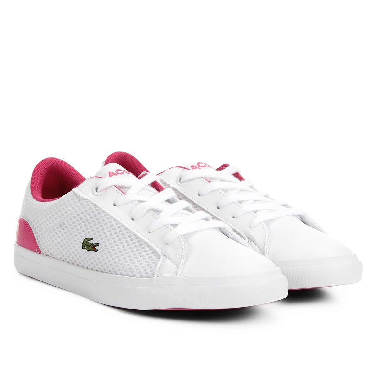 Tênis Infantil Lacoste Sportswear - Branco e Pink é ruim? Tênis Infantil Lacoste Sportswear - Branco e Pink é boa?