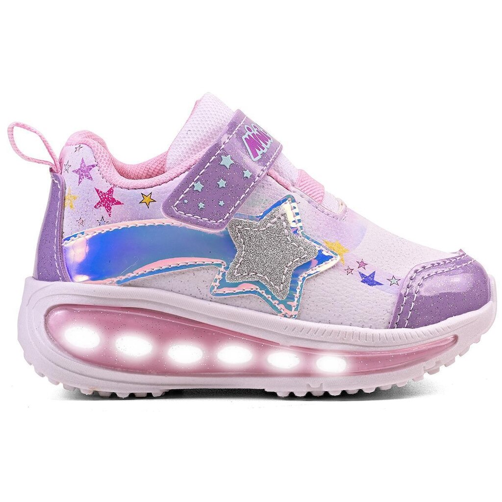 Tênis Infantil Led Menina Super Star Luzinha Minipé