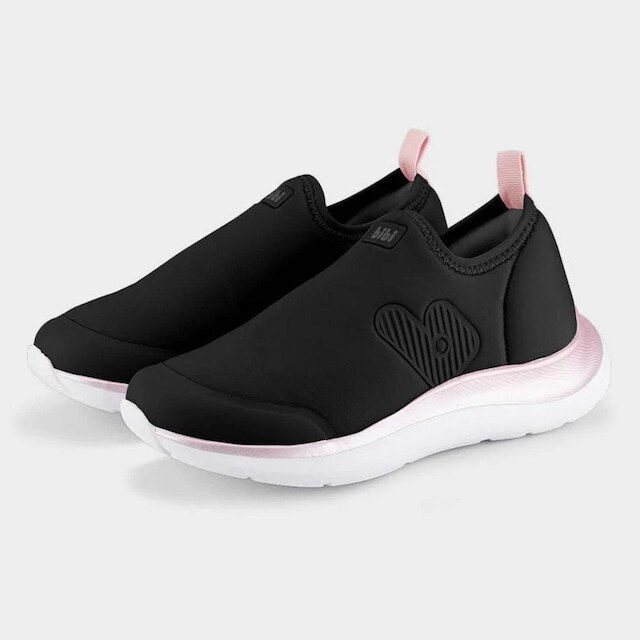 Tênis Infantil Menina Bibi Confort - Preto/Rosa